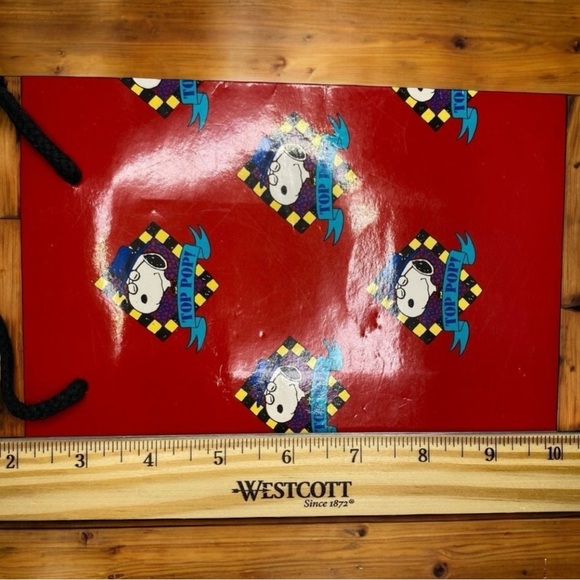 VINTAGE 1980s Snoopy “Top Pop!” Gift Bag by Applause, Inc. - Picture 4 of 7